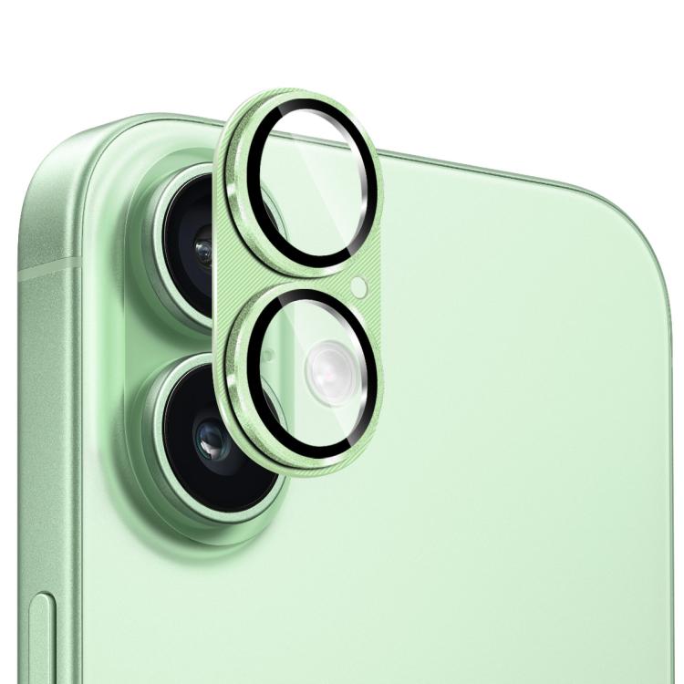 ENKAY CD 紋理鋁合金鋼化玻璃鏡頭保護膜，適用於 iPhone 17