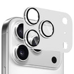 ENKAY CD 紋理鋁合金鋼化玻璃鏡頭保護膜，適用於 iPhone 17 Pro Max、iPhone 17 Pro