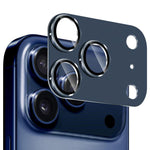 ENKAY CD 紋理鋁合金鋼化玻璃鏡頭保護膜，適用於 iPhone 17 Pro Max、iPhone 17 Pro