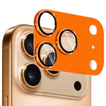 ENKAY CD 紋理鋁合金鋼化玻璃鏡頭保護膜，適用於 iPhone 17 Pro Max、iPhone 17 Pro