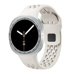 Speed Bezel and Black Reverse Buckle Silicone Watch Band, For Samsung Galaxy Watch8 44mm, For Samsung Galaxy Watch8 40mm