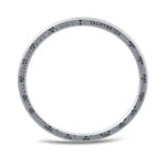 Speed Bezel and Black Reverse Buckle Silicone Watch Band, For Samsung Galaxy Watch8 44mm, For Samsung Galaxy Watch8 40mm