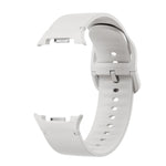 菱形紋理錶圈及純色縫線矽膠錶帶，適用於 Samsung Galaxy Watch8 44mm，適用於 Samsung Galaxy Watch8 40mm