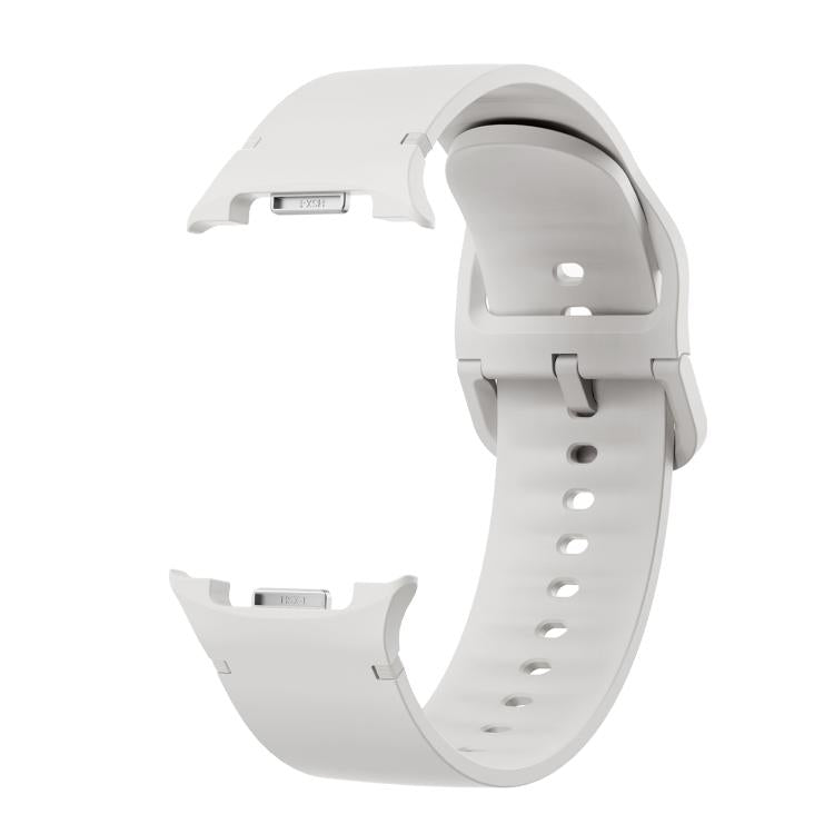 菱形紋理錶圈及純色縫線矽膠錶帶，適用於 Samsung Galaxy Watch8 44mm，適用於 Samsung Galaxy Watch8 40mm