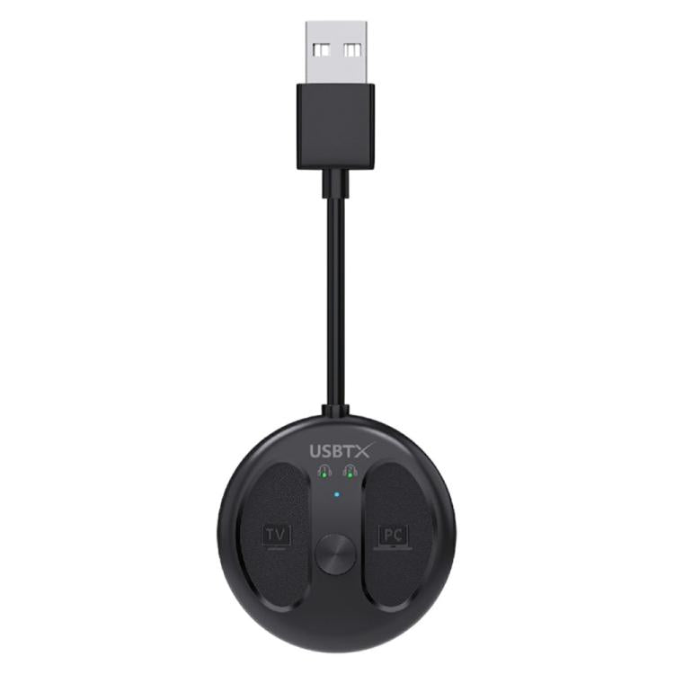 適用於電視電腦 LE524 USB 藍牙 5.4 音頻發射器 50米範圍 雙連接適配器，LE524