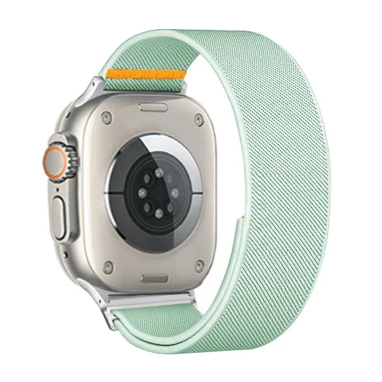 可調節單圈彈性尼龍錶帶，適用於 Apple Watch 46mm / 49mm / 45mm / 44mm，適用於 Apple Watch 42mm / 41mm / 40mm / 38mm
