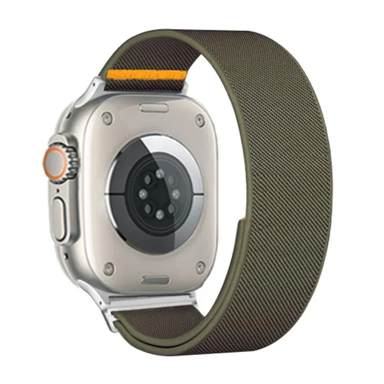 可調節單圈彈性尼龍錶帶，適用於 Apple Watch 46mm / 49mm / 45mm / 44mm，適用於 Apple Watch 42mm / 41mm / 40mm / 38mm