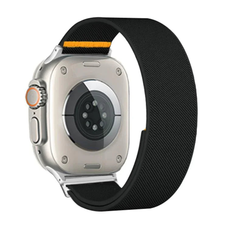 可調節單圈彈性尼龍錶帶，適用於 Apple Watch 46mm / 49mm / 45mm / 44mm，適用於 Apple Watch 42mm / 41mm / 40mm / 38mm
