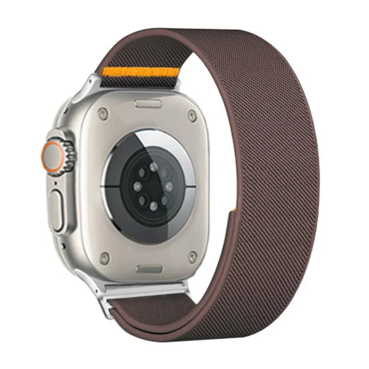 可調節單圈彈性尼龍錶帶，適用於 Apple Watch 46mm / 49mm / 45mm / 44mm，適用於 Apple Watch 42mm / 41mm / 40mm / 38mm
