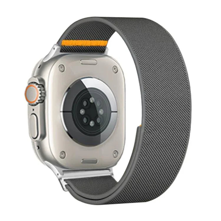 可調節單圈彈性尼龍錶帶，適用於 Apple Watch 46mm / 49mm / 45mm / 44mm，適用於 Apple Watch 42mm / 41mm / 40mm / 38mm