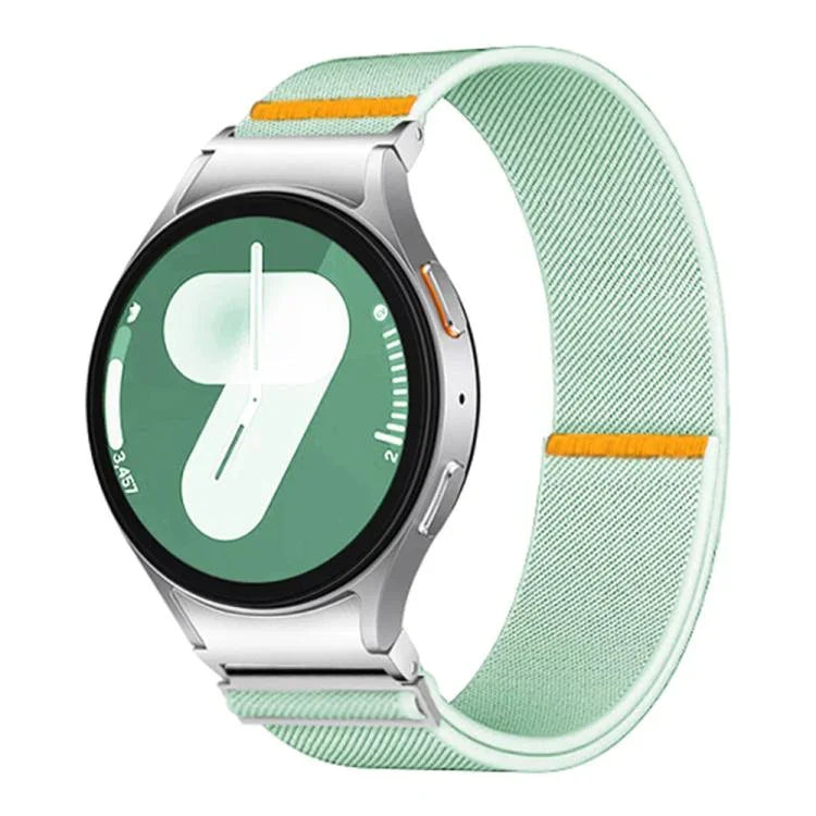 可調節單圈彈性尼龍錶帶，適用於 Samsung Galaxy Watch FE / 7 / 6 / 5 / 4