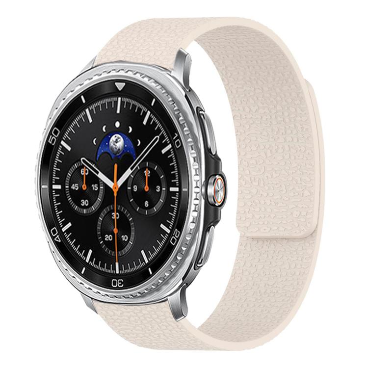荔枝紋軟磁性矽膠錶帶，適用於 Samsung Galaxy Watch Ultra 47mm / Ultra 2025，Samsung Galaxy Watch8 / 8 Classic