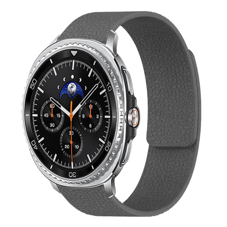 荔枝紋軟磁性矽膠錶帶，適用於 Samsung Galaxy Watch Ultra 47mm / Ultra 2025，Samsung Galaxy Watch8 / 8 Classic