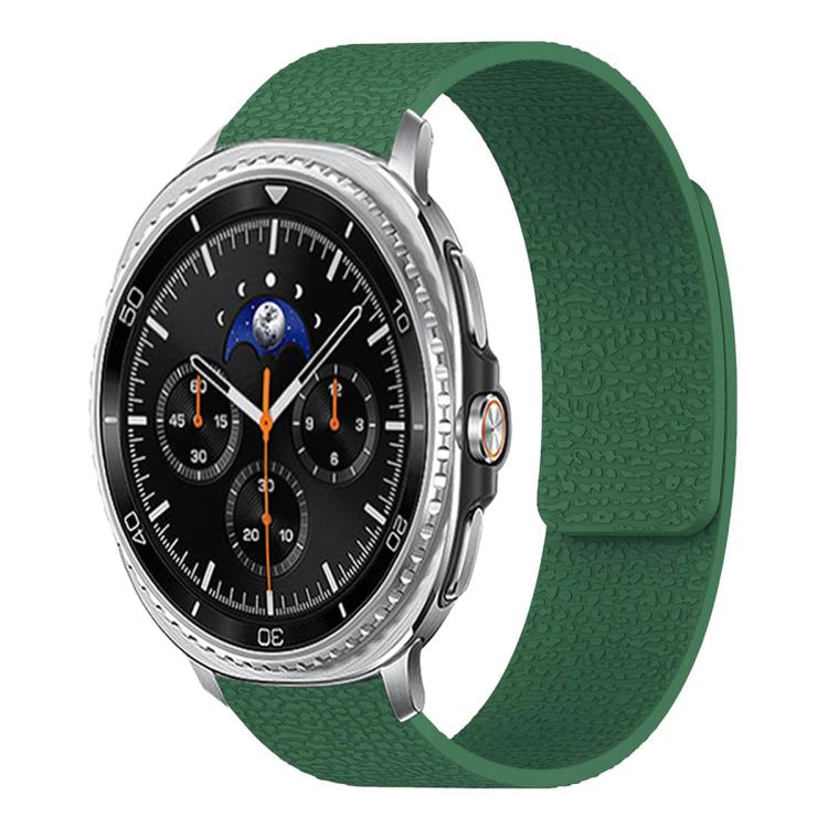 荔枝紋軟磁性矽膠錶帶，適用於 Samsung Galaxy Watch Ultra 47mm / Ultra 2025，Samsung Galaxy Watch8 / 8 Classic