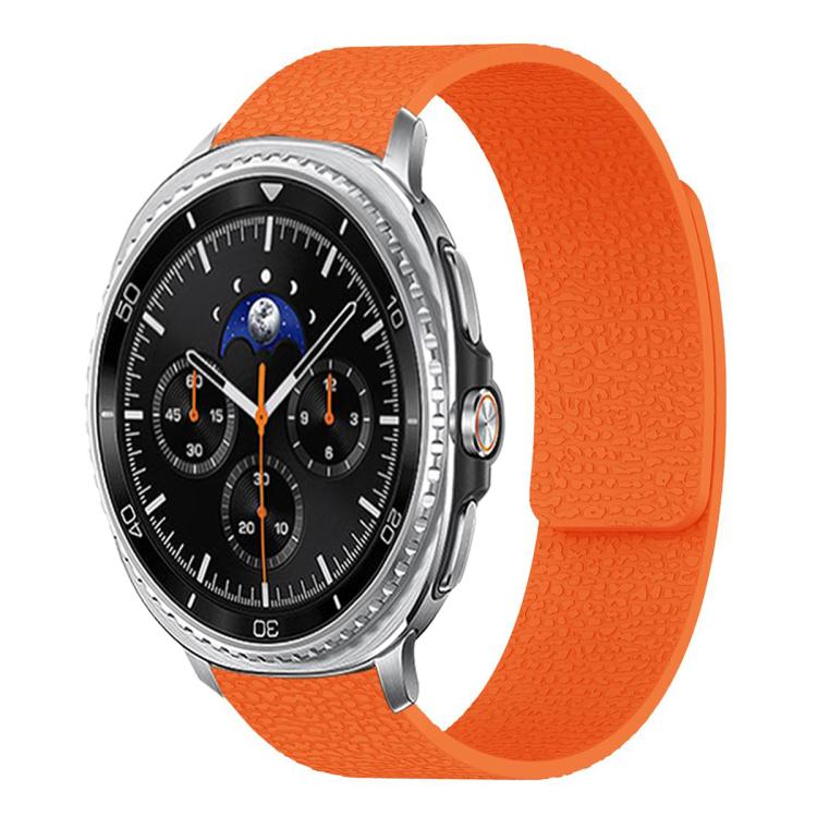荔枝紋軟磁性矽膠錶帶，適用於 Samsung Galaxy Watch Ultra 47mm / Ultra 2025，Samsung Galaxy Watch8 / 8 Classic