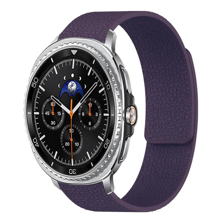 荔枝紋軟磁性矽膠錶帶，適用於 Samsung Galaxy Watch Ultra 47mm / Ultra 2025，Samsung Galaxy Watch8 / 8 Classic