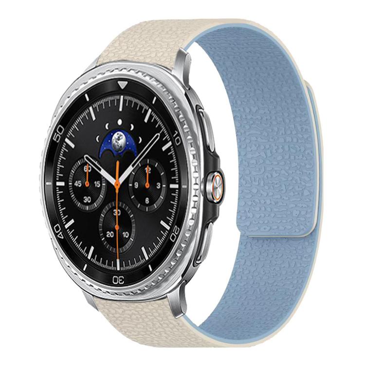 荔枝紋軟磁性矽膠錶帶，適用於 Samsung Galaxy Watch Ultra 47mm / Ultra 2025，Samsung Galaxy Watch8 / 8 Classic