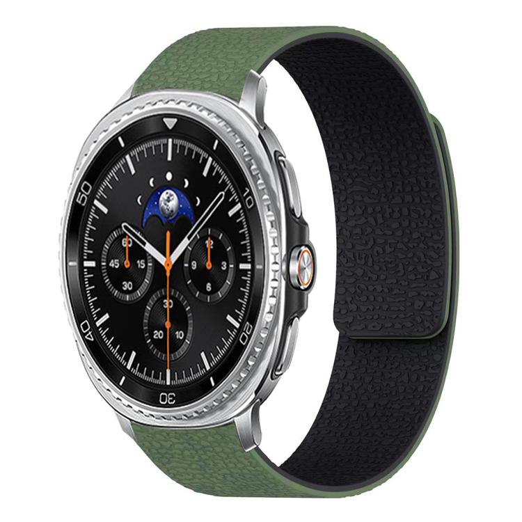 荔枝紋軟磁性矽膠錶帶，適用於 Samsung Galaxy Watch Ultra 47mm / Ultra 2025，Samsung Galaxy Watch8 / 8 Classic