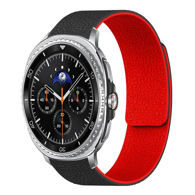 荔枝紋軟磁性矽膠錶帶，適用於 Samsung Galaxy Watch Ultra 47mm / Ultra 2025，Samsung Galaxy Watch8 / 8 Classic