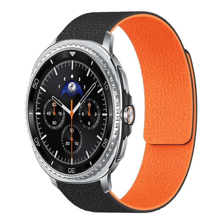 荔枝紋軟磁性矽膠錶帶，適用於 Samsung Galaxy Watch Ultra 47mm / Ultra 2025，Samsung Galaxy Watch8 / 8 Classic