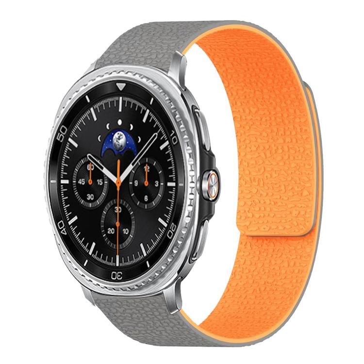 荔枝紋軟磁性矽膠錶帶，適用於 Samsung Galaxy Watch Ultra 47mm / Ultra 2025，Samsung Galaxy Watch8 / 8 Classic