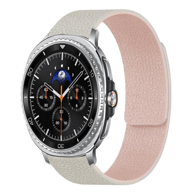 荔枝紋軟磁性矽膠錶帶，適用於 Samsung Galaxy Watch Ultra 47mm / Ultra 2025，Samsung Galaxy Watch8 / 8 Classic