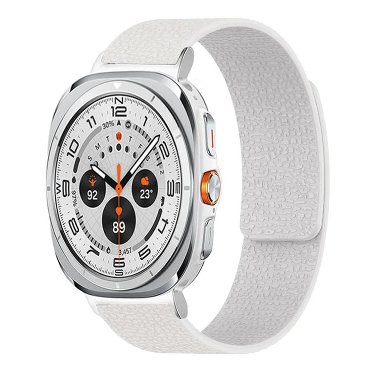 荔枝紋軟磁性矽膠錶帶，適用於 Samsung Galaxy Watch Ultra 47mm / Ultra 2025，Samsung Galaxy Watch8 / 8 Classic