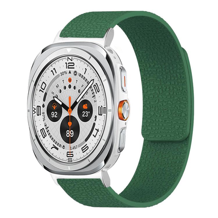 荔枝紋軟磁性矽膠錶帶，適用於 Samsung Galaxy Watch Ultra 47mm / Ultra 2025，Samsung Galaxy Watch8 / 8 Classic