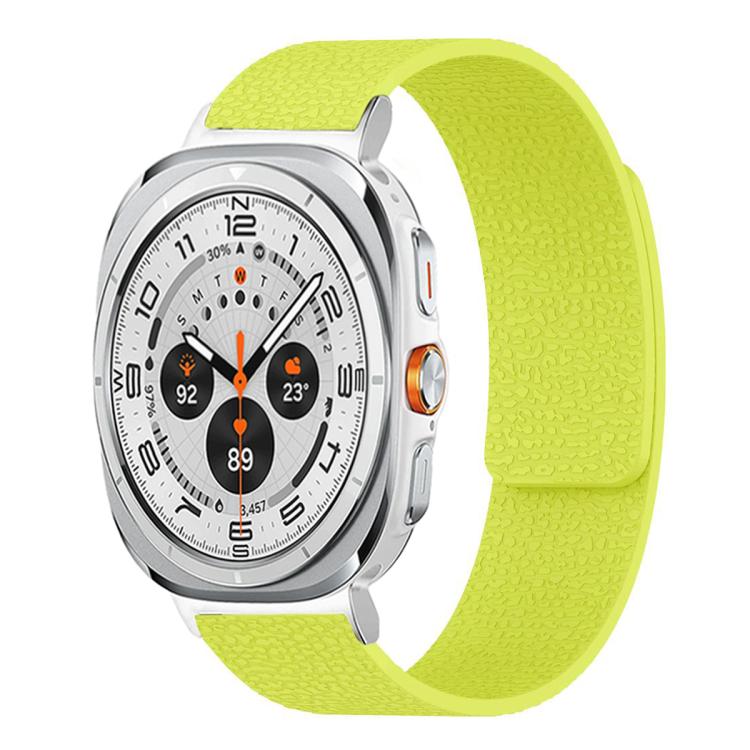 荔枝紋軟磁性矽膠錶帶，適用於 Samsung Galaxy Watch Ultra 47mm / Ultra 2025，Samsung Galaxy Watch8 / 8 Classic