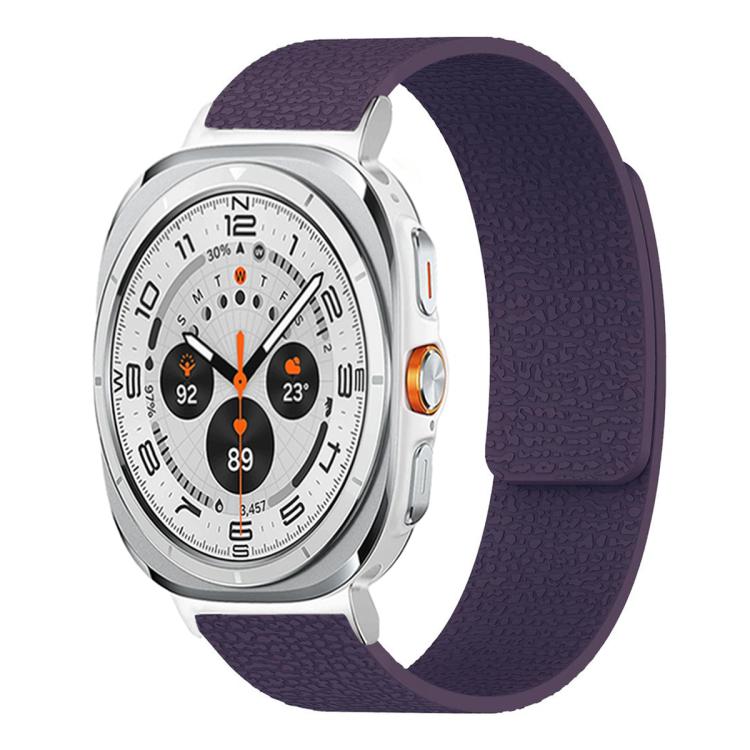 荔枝紋軟磁性矽膠錶帶，適用於 Samsung Galaxy Watch Ultra 47mm / Ultra 2025，Samsung Galaxy Watch8 / 8 Classic