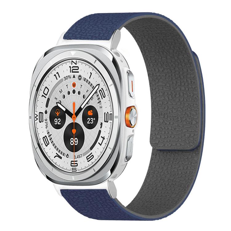 荔枝紋軟磁性矽膠錶帶，適用於 Samsung Galaxy Watch Ultra 47mm / Ultra 2025，Samsung Galaxy Watch8 / 8 Classic