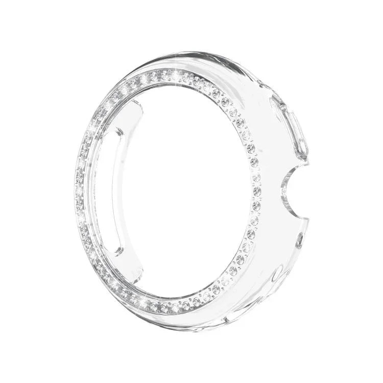 單排鑽石鏤空 PC 錶殼保護蓋，適用於 Google Pixel Watch4 45mm，適用於 Google Pixel Watch4 41mm