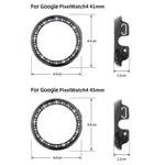 單排鑽石鏤空 PC 錶殼保護蓋，適用於 Google Pixel Watch4 45mm，適用於 Google Pixel Watch4 41mm