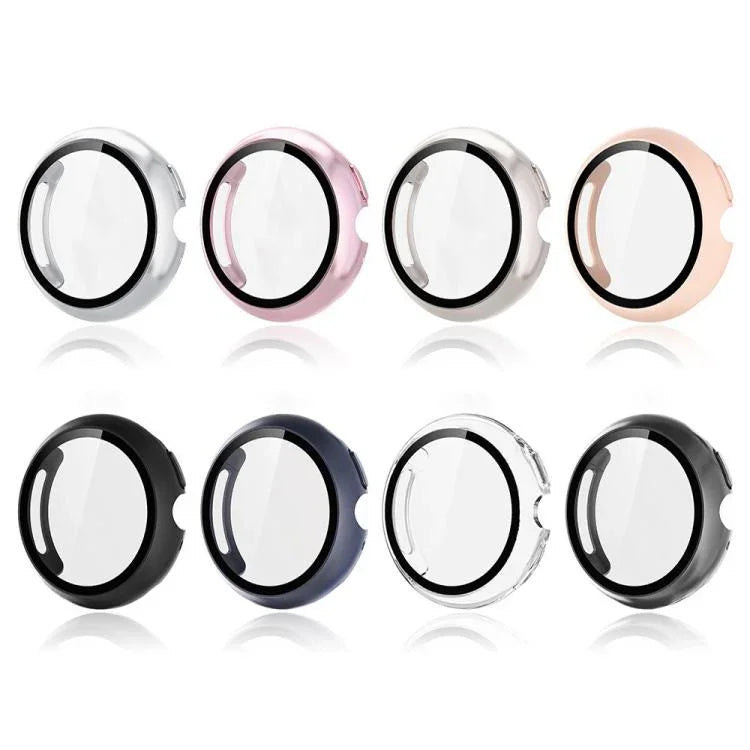 鋼化膜一體成型 PC 錶殼保護蓋，適用於 Google Pixel Watch4 45mm，適用於 Google Pixel Watch4 41mm