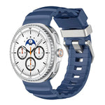 銀色扣矽膠錶帶，適用於 Samsung Galaxy Watch8 / Watch8 Classic