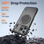 Kalebol 磁吸 MagSafe 旋轉支架 PC 手機殼，適用於 iPhone 17 Pro Max、iPhone 17 Pro、iPhone 17、iPhone Air、iPhone 16 Pro Max、iPhone 16 Pro