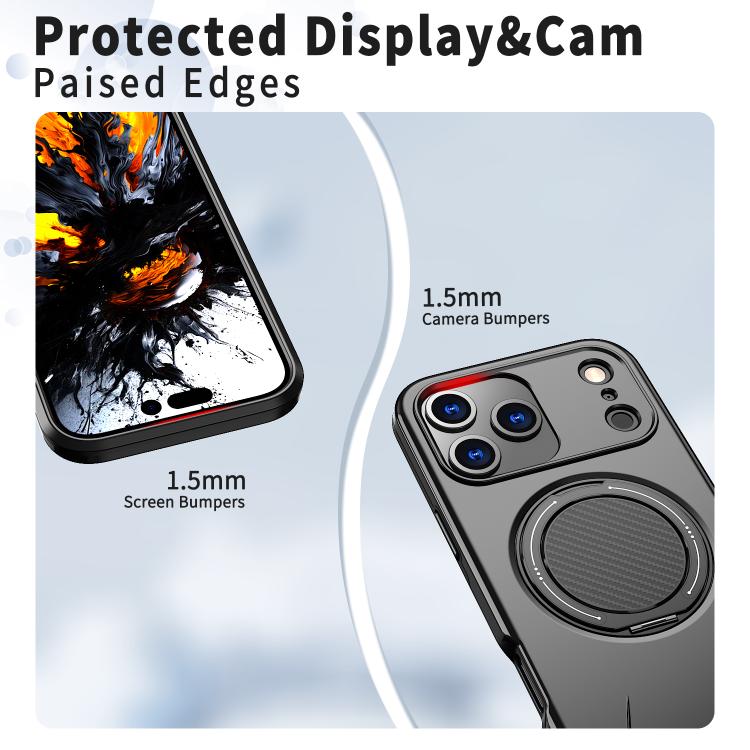 Kalebol 磁吸 MagSafe 旋轉支架 PC 手機殼，適用於 iPhone 17 Pro Max、iPhone 17 Pro、iPhone 17、iPhone Air、iPhone 16 Pro Max、iPhone 16 Pro