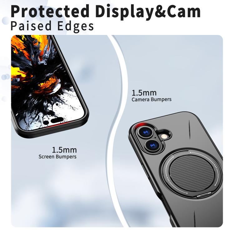 Kalebol 磁吸 MagSafe 旋轉支架 PC 手機殼，適用於 iPhone 16 Plus、iPhone 16、iPhone 15 Pro Max、iPhone 15 Pro、iPhone 15、iPhone 14