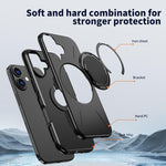 Kalebol 磁吸 MagSafe 旋轉支架 PC 手機殼，適用於 iPhone 16 Plus、iPhone 16、iPhone 15 Pro Max、iPhone 15 Pro、iPhone 15、iPhone 14