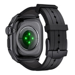 比例模型一體成型金屬框矽膠錶帶，適用於 Apple Watch Series 10 46mm