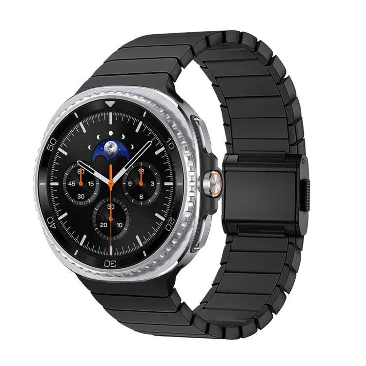 竹節諾曼扣不鏽鋼錶帶，適用於 Samsung Galaxy Watch8 / Watch8 Classic