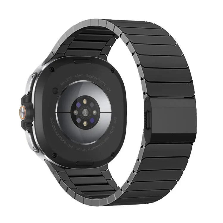 竹節諾曼扣不鏽鋼錶帶，適用於 Samsung Galaxy Watch8 / Watch8 Classic