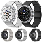 竹節諾曼扣不鏽鋼錶帶，適用於 Samsung Galaxy Watch8 / Watch8 Classic