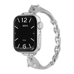 銅鑲鋯石豹頭錶帶，適用於 Apple Watch 46mm / 49mm / 45mm / 44mm，適用於 Apple Watch 42mm / 41mm / 40mm / 38mm