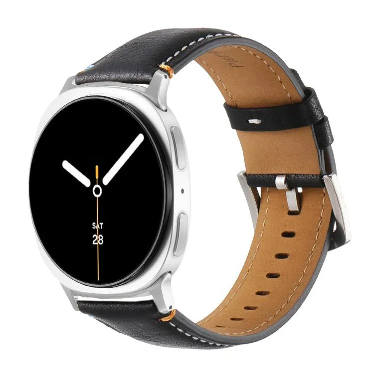 縫線真皮錶帶，適用於 Samsung Galaxy Watch8 / Watch8 Classic