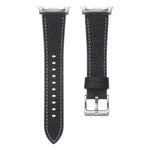 雙面荔枝紋皮革錶帶，適用於 Samsung Galaxy Watch8 / Watch8 Classic
