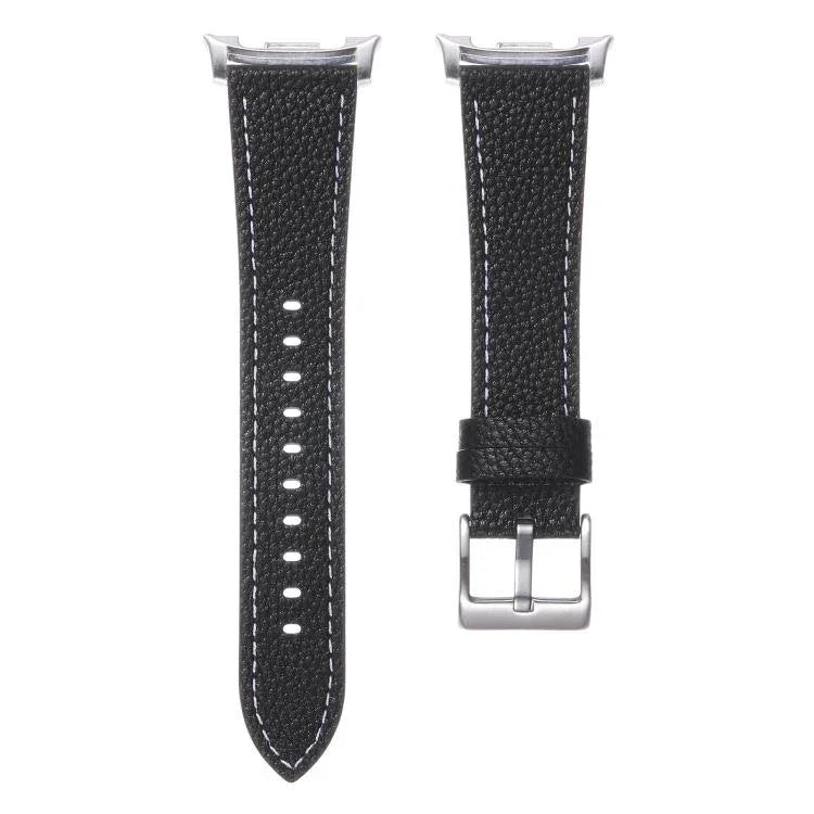 雙面荔枝紋皮革錶帶，適用於 Samsung Galaxy Watch8 / Watch8 Classic