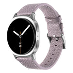 雙面荔枝紋皮革錶帶，適用於 Samsung Galaxy Watch8 / Watch8 Classic