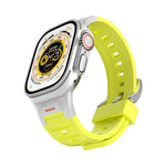 Pioneer 金屬接頭彩色矽膠錶帶，適用於 Apple Watch 46mm / 49mm / 45mm / 44mm，適用於 Apple Watch 42mm / 41mm / 40mm / 38mm