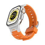 Pioneer 金屬接頭彩色矽膠錶帶，適用於 Apple Watch 46mm / 49mm / 45mm / 44mm，適用於 Apple Watch 42mm / 41mm / 40mm / 38mm